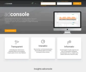 Adconsole.ch(Console, audienzz AG) Screenshot