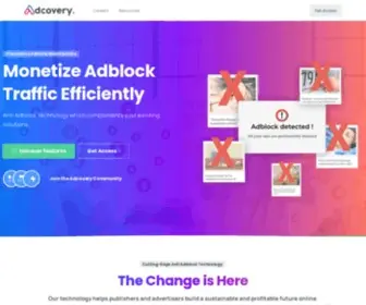 Adcovery.com(Our vision) Screenshot