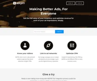 ADCPM.com(Making Better Ads) Screenshot