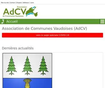 ADCV.ch(Association de Communes Vaudoises (AdCV)) Screenshot