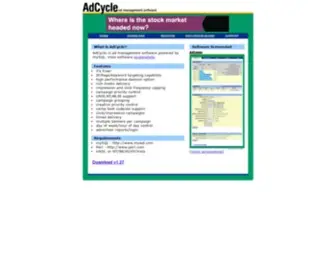 Adcycle.com(Ad management software) Screenshot