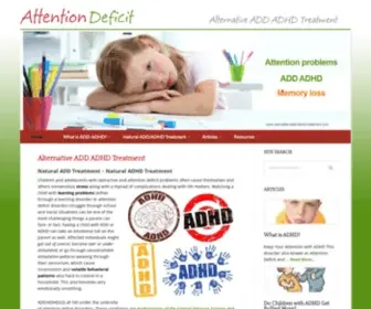 ADD-AdHD-Alternative-Treatment.com(Alternative ADD ADHD Treatment) Screenshot