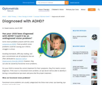 ADD-AdHD.org(Vision Therapy for ADHD) Screenshot
