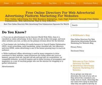 ADD-Oncon.com(Free Online Directory For Web Advertorial Advertising Platform Marketing For Websites) Screenshot