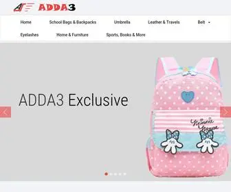 Adda3.com(Home page) Screenshot