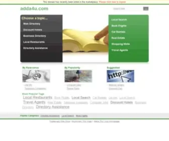 Adda4U.com(Great domain names provide SEO) Screenshot