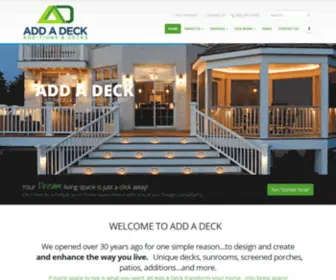 Addadeck.com(Add A Deck) Screenshot