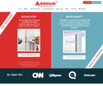 Addalock.com(Addalock, BurglaBar and Addahook) Screenshot