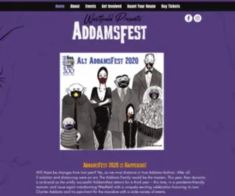 Addamsfest.com(Join us this October as Westfield) Screenshot