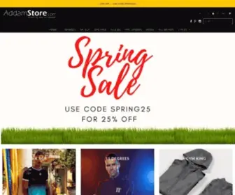 AddamStore.com(Addam Menswear Sligo) Screenshot