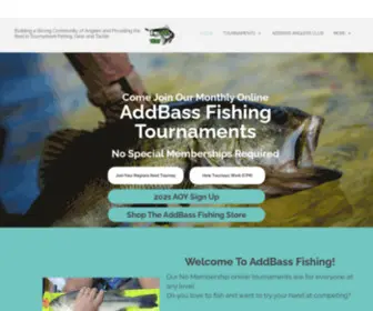 Addbassfishing.com(AddBass Fishing) Screenshot