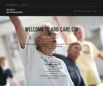 Addcare.net(Homecare service Edmonton) Screenshot