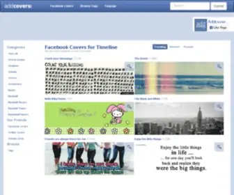 Addcovers.com(Eye-Catching Facebook Covers for your Timeline) Screenshot