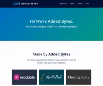 Addedbytes.com(Get More Out Of Your Writing Tools) Screenshot