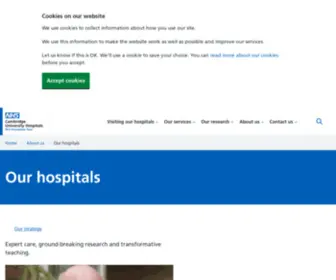 Addenbrookes.org.uk(CUH) Screenshot