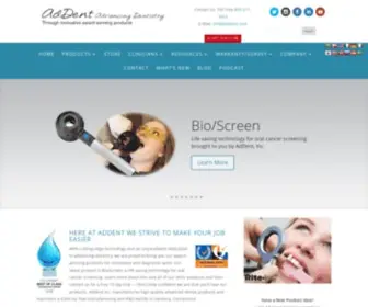 Addent.com(AdDent Inc. manufactures award) Screenshot