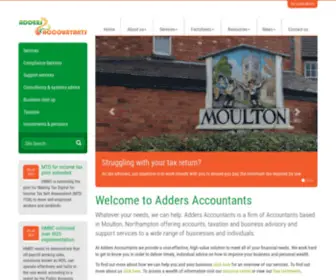 Adders.co.uk(Accountants in Northampton) Screenshot