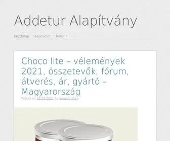 Addetur.hu(Alapítvány) Screenshot