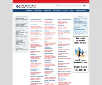Addfreewebdirectory.com(Add Free Web Directory) Screenshot