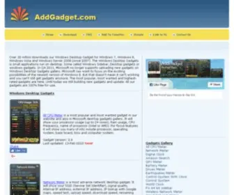 Addgadget.com(Most Wanted Windows Desktop Gadgets) Screenshot