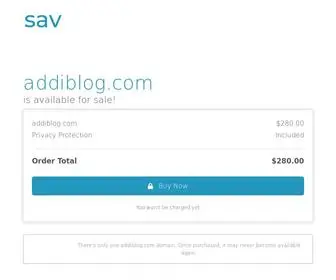 Addiblog.com(The premium domain name) Screenshot