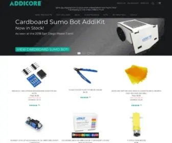 Addicore.com(Addicore Electronic Parts and Kits by Makers for Makers) Screenshot