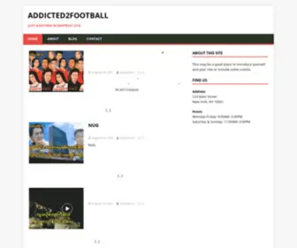 Addicted2Football.com(Just another WordPress site) Screenshot