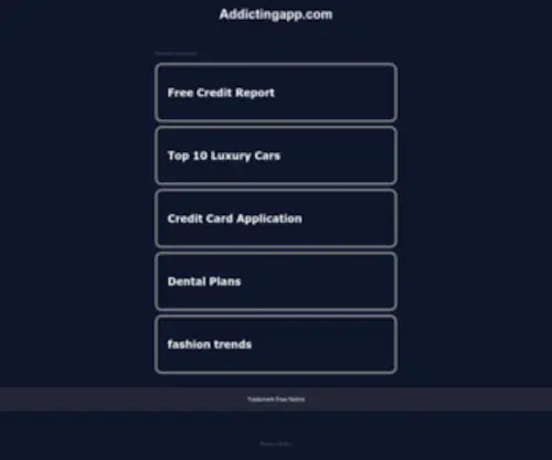 Addictingapp.com(Addictingapp) Screenshot