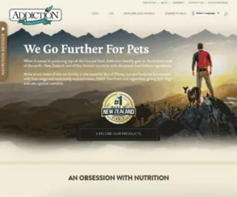 Addictionfoods.com(We go to the Ends of the Earth) Screenshot