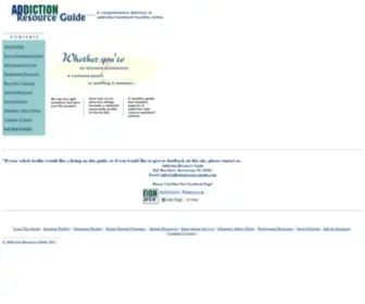 Addictionresourceguide.com(Addiction Resource Guide) Screenshot