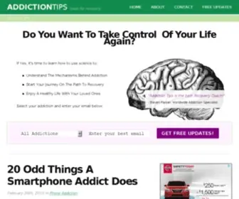 Addictiontips.net(Addiction Tips) Screenshot