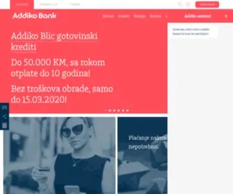 Addiko-Fbih.ba(Addiko Bank Sarajevo) Screenshot