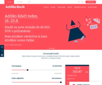 Addiko.si(Addiko Bank Slovenija) Screenshot