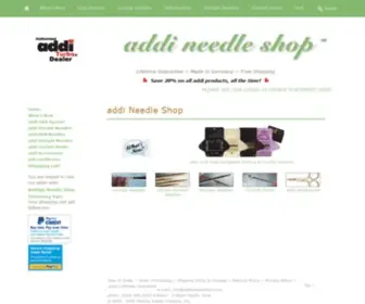 Addineedleshop.com(Addi Needle Shop) Screenshot