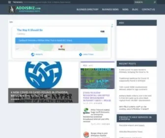 Addisbiz.com(Ethiopian Business Directory and Product Catalog) Screenshot