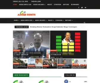 Addisdimts.com(Addis Dimts Multimedia) Screenshot