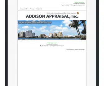 Addisonappraisal.com(Addison Appraisal) Screenshot