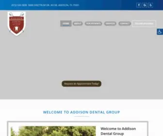 Addisondentalgroup.com(Addison Dental Group) Screenshot