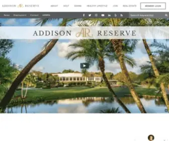 Addisonreserve.cc(Addison reserve welcomes their residents & members to a luxury lifestyle) Screenshot