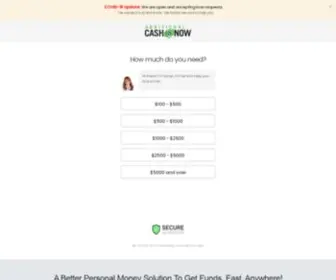 Additionalcashnow.com(Get a secure loan as soon as the next business day) Screenshot