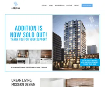 Additionliving.ca(Downtown's most affordable luxury) Screenshot