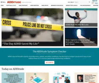 Additude.com(Inside the ADHD Brain) Screenshot