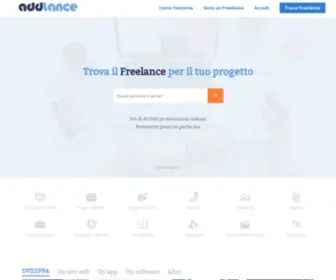 Addlance.com(Trova Freelance Italiani Online) Screenshot