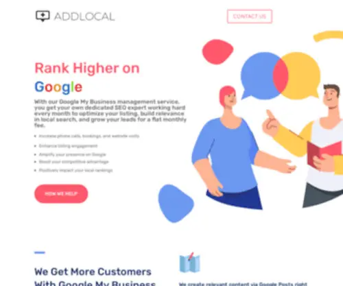 Addlocal.com(Web Design & Local Internet Marketing For Restaurants) Screenshot