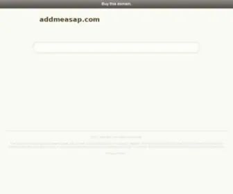 Addmeasap.com(Friendly and helpful customer support) Screenshot