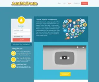 Addmedude.com(Addmedude) Screenshot