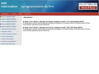 ADD.net.pl(Dystrybutor oprogramowania WA) Screenshot