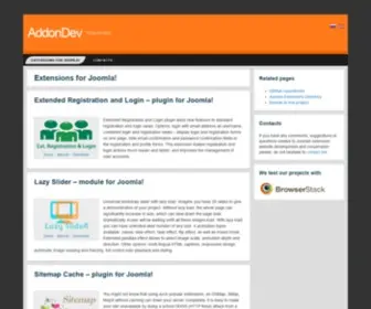 Addondev.com(Extensions for Joomla) Screenshot