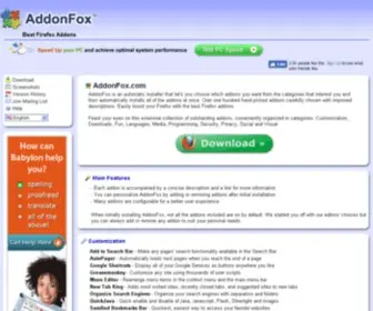 Addonfox.com(Best Firefox Addons) Screenshot