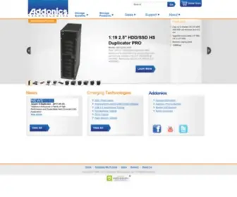 Addonics.com(Data storage) Screenshot